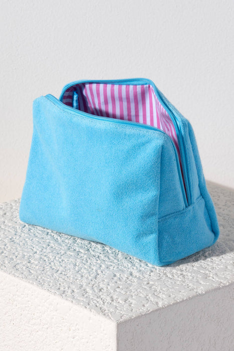 Terry Zip Pouch | Turquoise