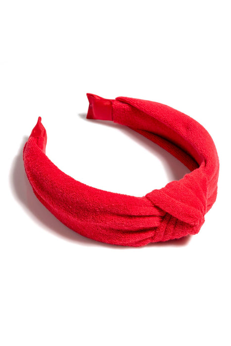Terry Knotted Headband | Orange