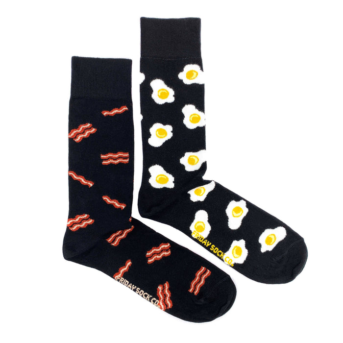 Bacon & Eggs Men's Mismatched Socks