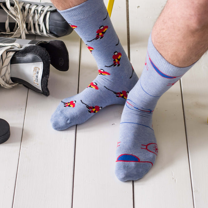 Funny Hockey Mismatched  Men's Socks