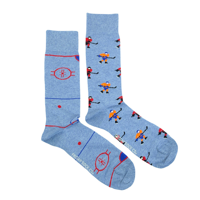Funny Hockey Mismatched  Men's Socks