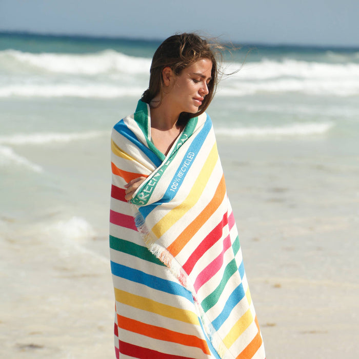 Delmor Beach Towel | Ochre