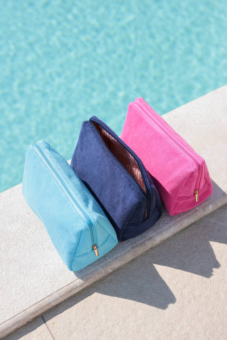Terry Zip Pouch | Turquoise