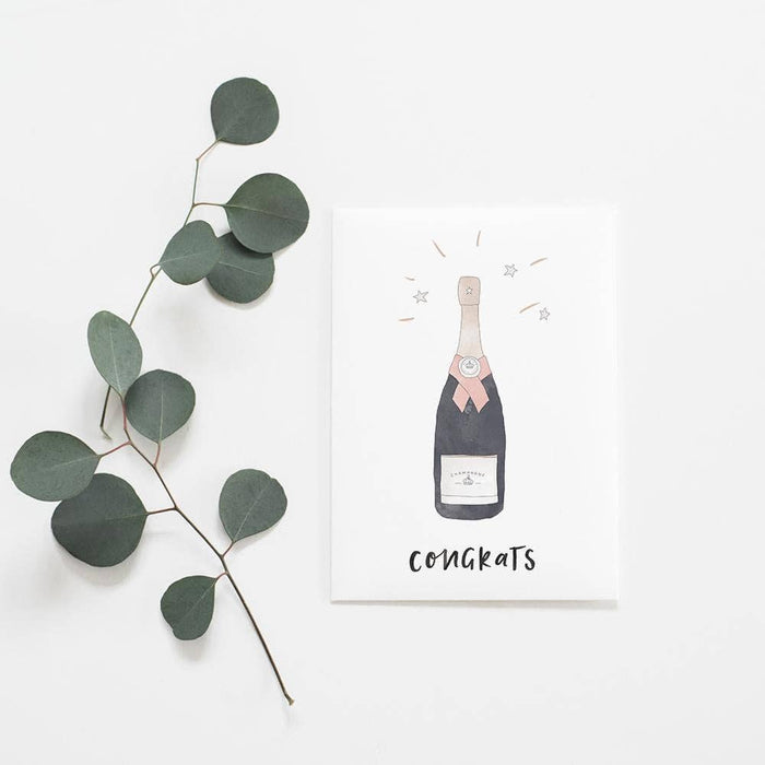 Congrats Champagne Card