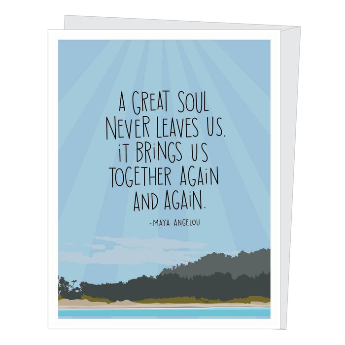 Maya Angelou Great Soul Quote Card