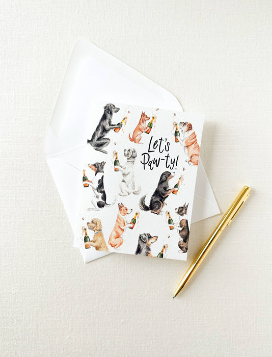 Let's Paw-ty Dogs Card