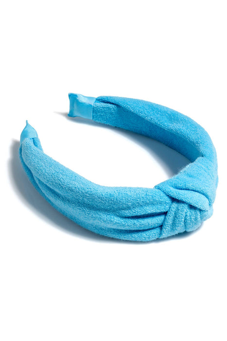Terry Knotted Headband | Turquoise