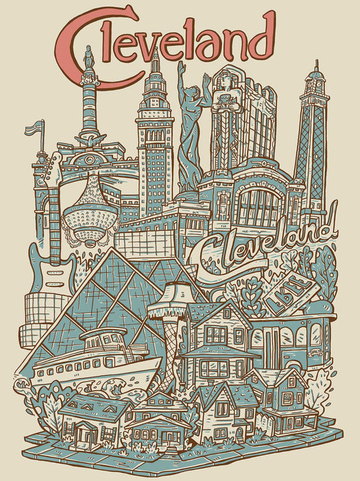 Cleveland Art Print