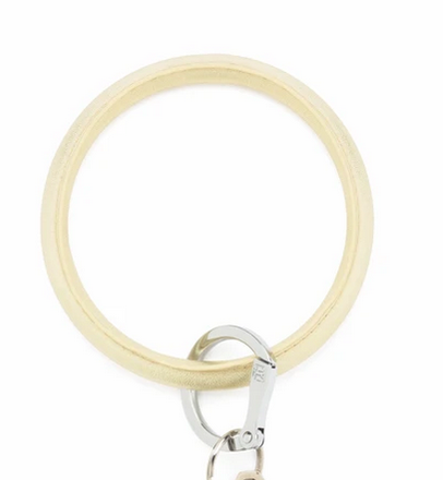 Leather o 2025 ring keychain