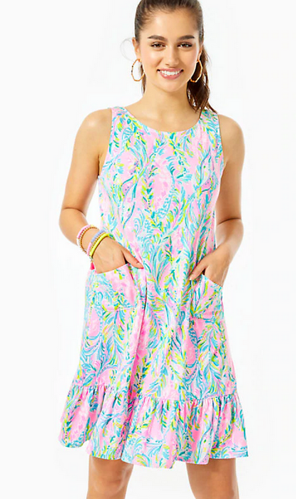 Kristen Flounce Dress - Unicorn of the Sea