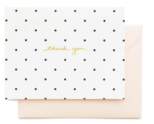 Polka Dot Thank You Card
