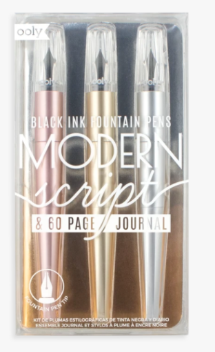 Modern Script Fountain Pens & Journal