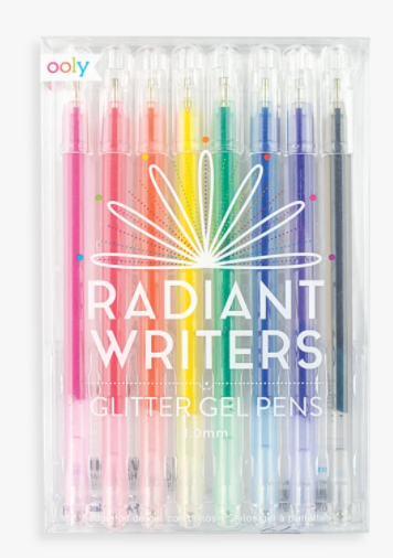 Radiant Writers Colored Glitter Gel Pens