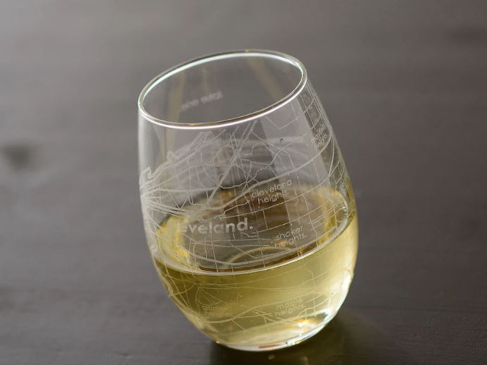 City Maps Wine Glass