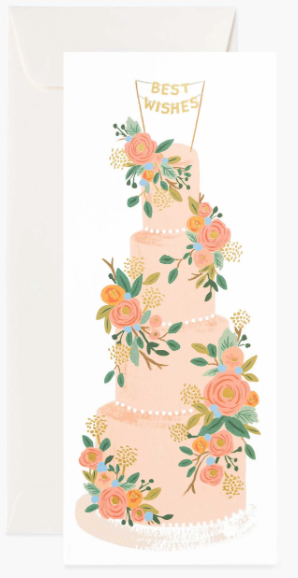 Tall Wedding Cake No.10 Card
