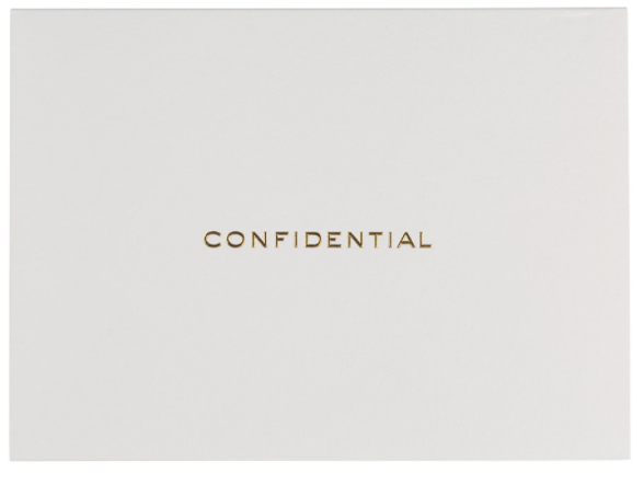 Confidential Notecard Set