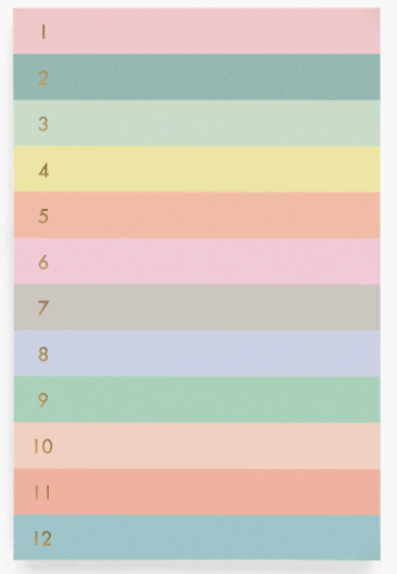 Number Colorblock Memo Pad – Lovely Paperie & Gifts