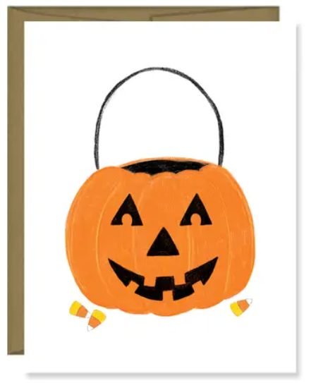 Jack o Lantern Bucket Card