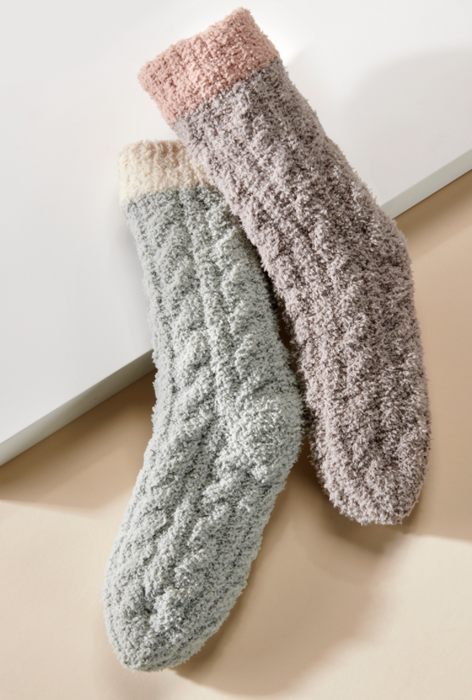 Sherpa Lined Slipper Socks