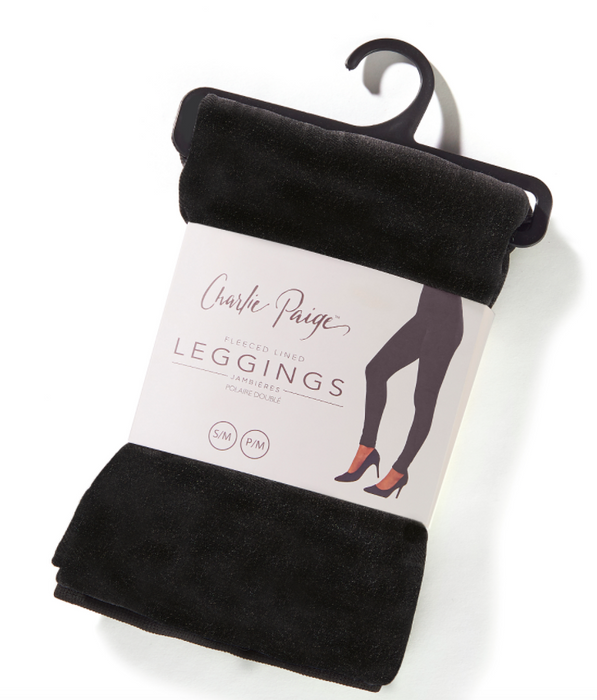 Fleece Lined Leggings - Black