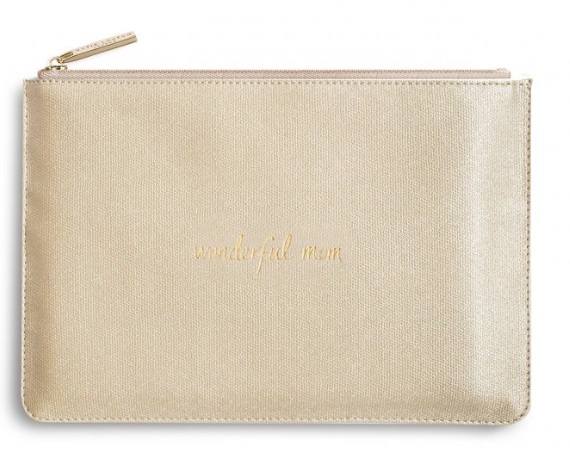 Perfect Pouch - Gold Wonderful Mom