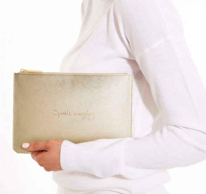 Perfect Pouch -Gold Sparkle Everyday