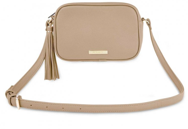 Sophia Tassel Crossbody - Taupe