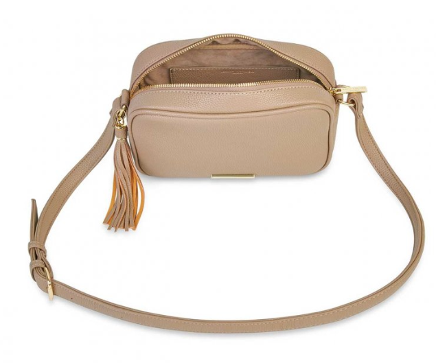 Sophia Tassel Crossbody - Taupe