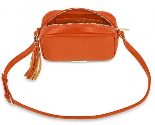 Sophia Tassel Crossbody - Orange