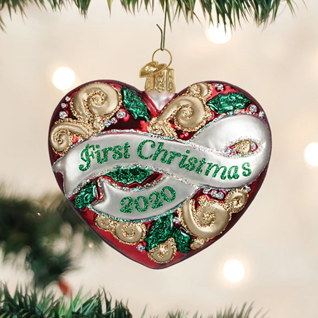 2020 First Christmas Heart Ornament