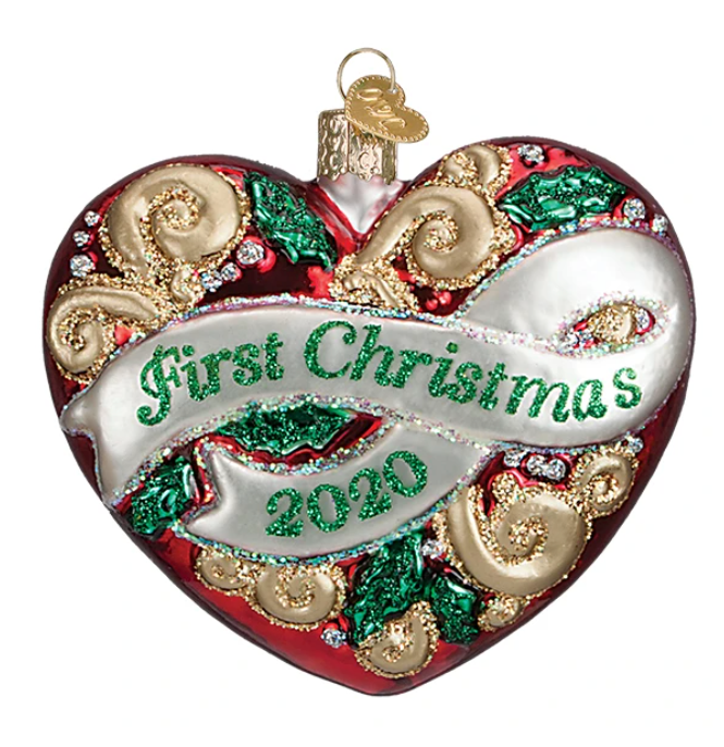 2020 First Christmas Heart Ornament
