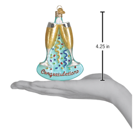 Champagne Toast Ornament