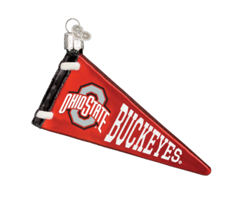Ohio State Pennant Ornament