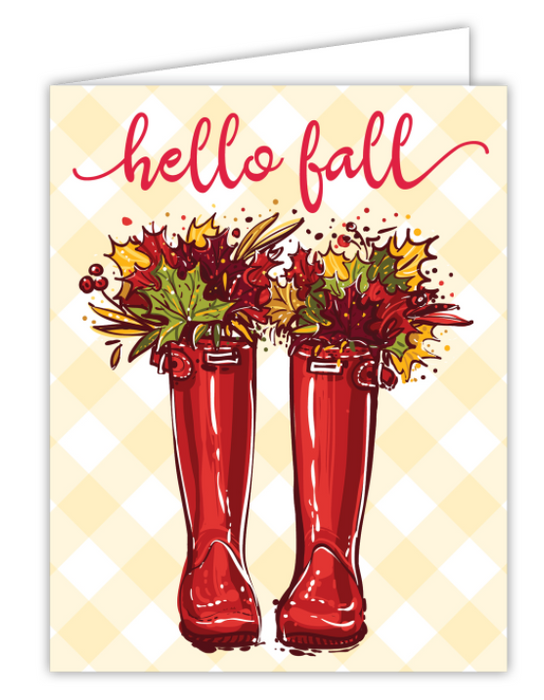 Hello Fall Rainboots