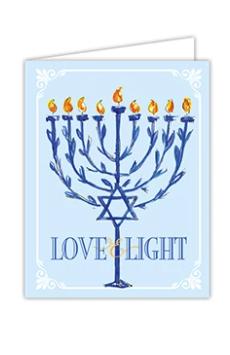 Love and Light  Hanukkah Card