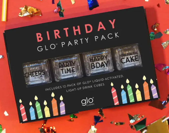 Glo Pack Liquid Activated Cubes (Birthday 12 Pack)