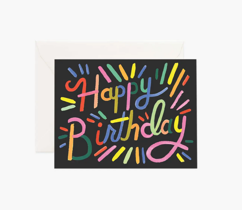 Fireworks Birthday Card