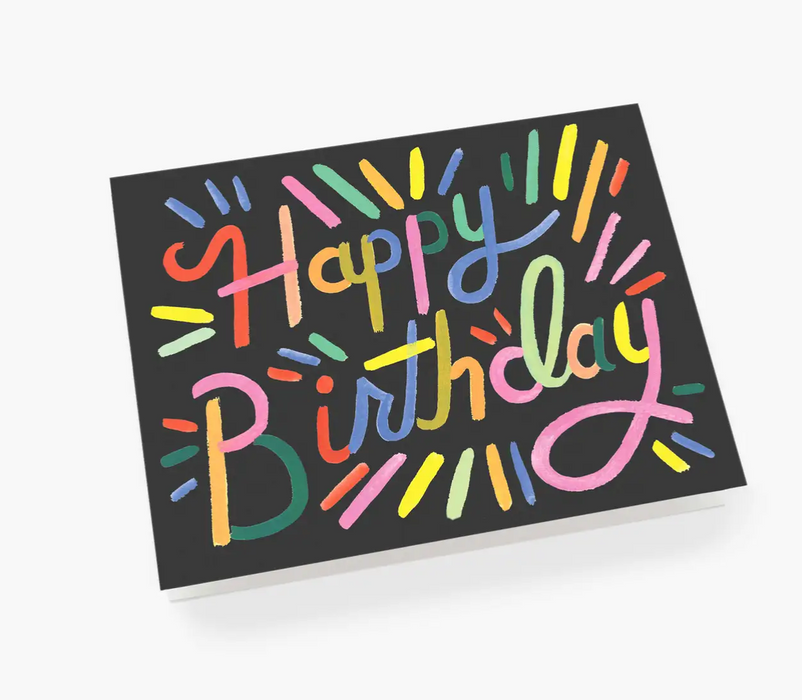 Fireworks Birthday Card