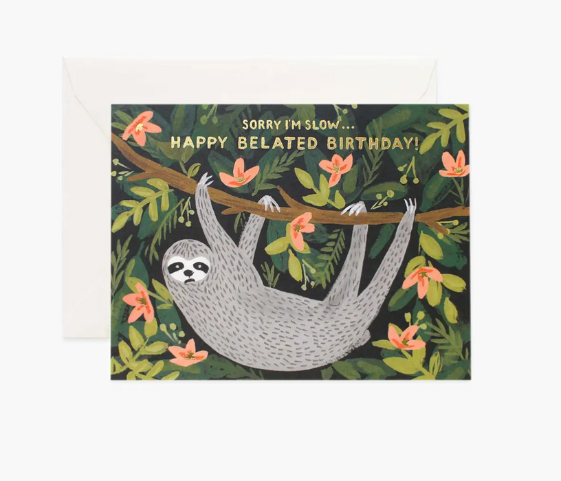 Sloth Belated Birthday