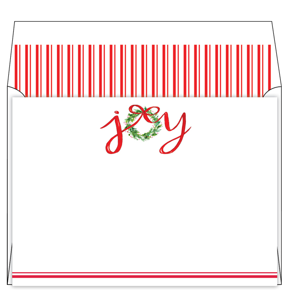 Joy Wreath Stationery Set