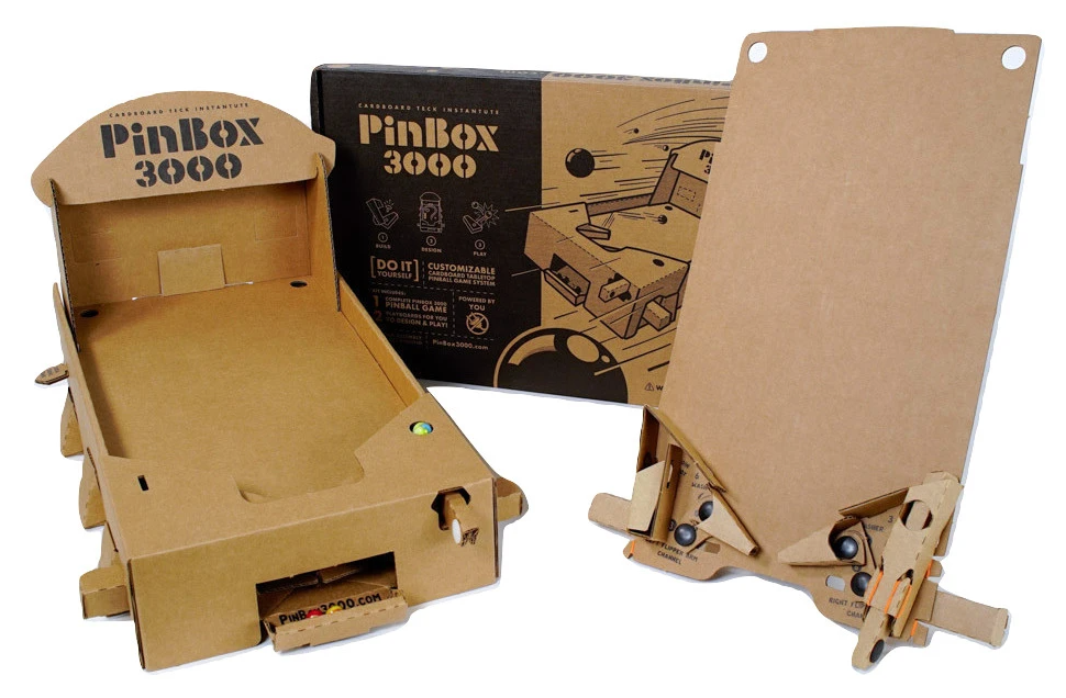 PinBox 3000 Cardboard Pinball Kit – Lovely Paperie & Gifts
