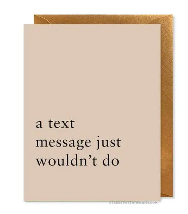 Text Message Card