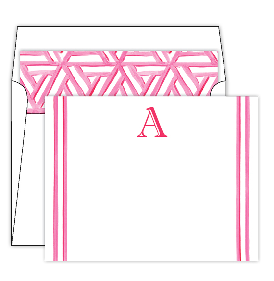 Lattice Monogram Stationery
