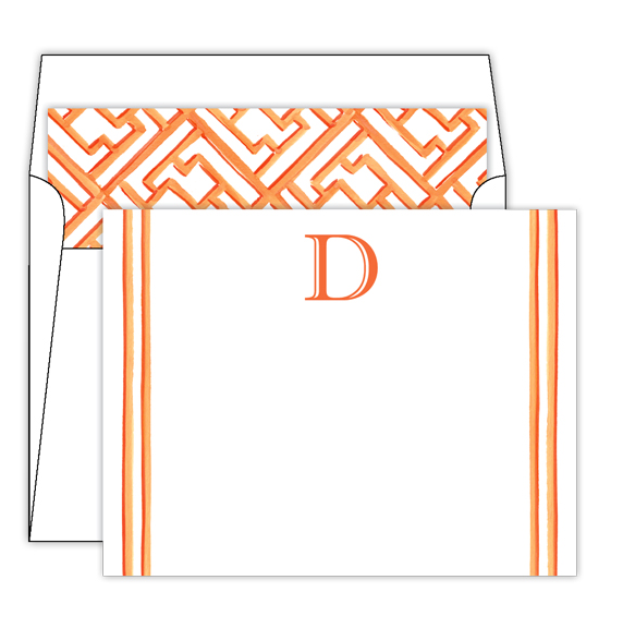 Lattice Monogram Stationery