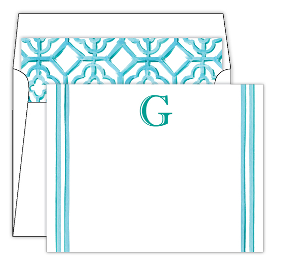 Lattice Monogram Stationery