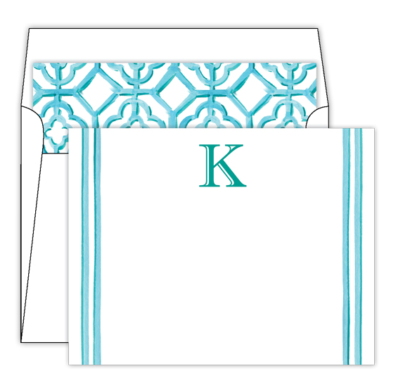 Lattice Monogram Stationery