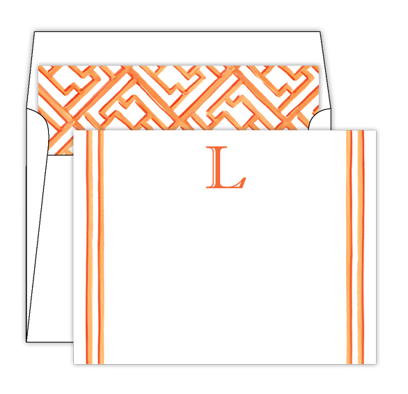 Lattice Monogram Stationery