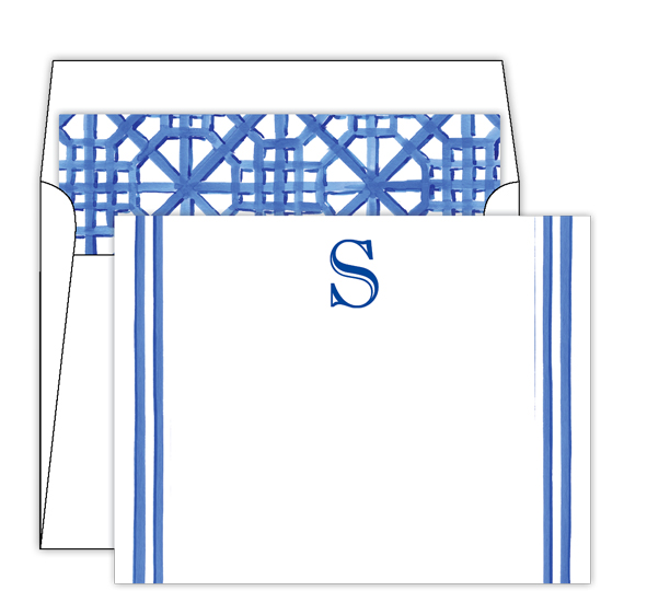 Lattice Monogram Stationery