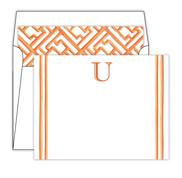 Lattice Monogram Stationery
