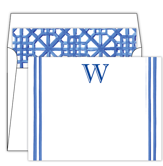 Lattice Monogram Stationery